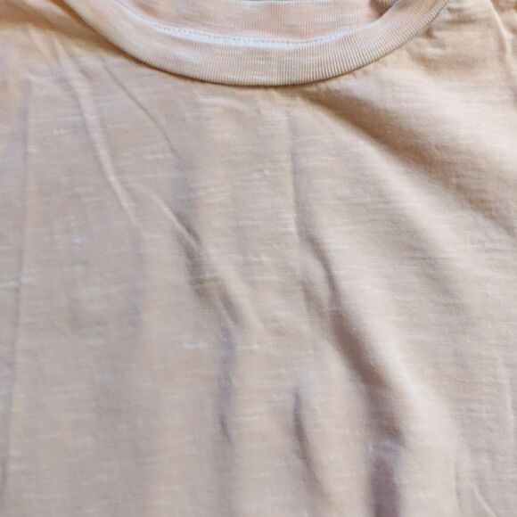 C&C California shirt size 10 cotton orange peach spring summer vintage look - Picture 2 of 5